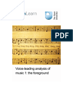 Voice Leading Analysis of Music 1 The Foreground