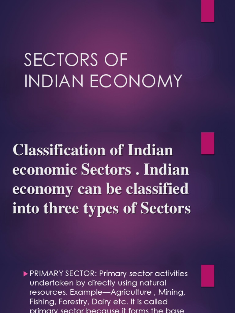 Sectors of Indian Economy | PDF | Underemployment | Employment