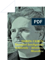 Destinul Inteligentei Artificiale - Aforisme Filozofice de Sorin Cerin