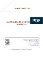 OHSAS 18001 - 2007 Awareness (20.10.2008)