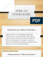 Introduction to African Literature