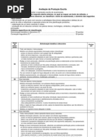 Grelha de Exame Nacional para avaliar a Produção Escrita