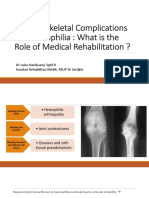 Musculoskeletal Complications of Haemophilia