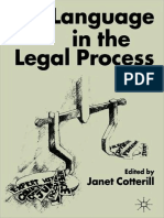 Cotterill 2002 Language in The Legal Process