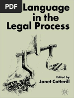 Cotterill 2002 Language in The Legal Process | PDF | Testimony ...