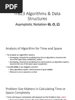 01 - IT623 Algorithms & Data Structures-Aymptotic Notation