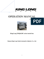 KING LONG Operation Manual XMQ6120C PDF