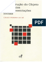 A Construcao do objeto de pesquisa em representacoes sociais - CELSO PEREIRA DE SÁ.pdf