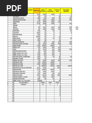 Cost Sheet & Collateral management.xlsx