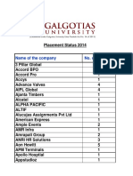 Placement 2014 Final