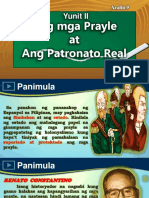 Aralin 9 - Ang Mga Prayle at Ang Patronato Real