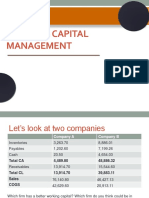 Working Capital Management