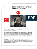 Game of Thrones - Indian Telecom Sector
