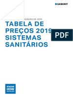 Geberit 2019 Sistemas Sanitários - Tabela de Preços PDF