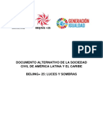 Documento Alternativo de la Sociedad Civil de América Latina y el Caribe
