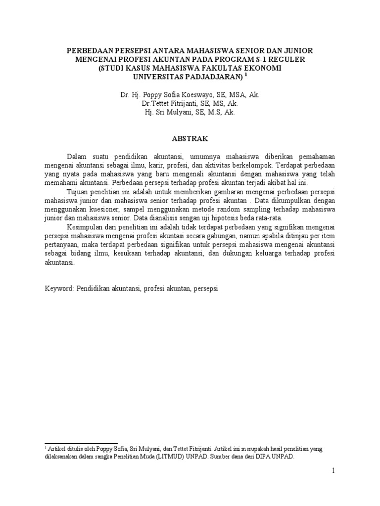 Artikel Ilmiah Profesi Akuntansi