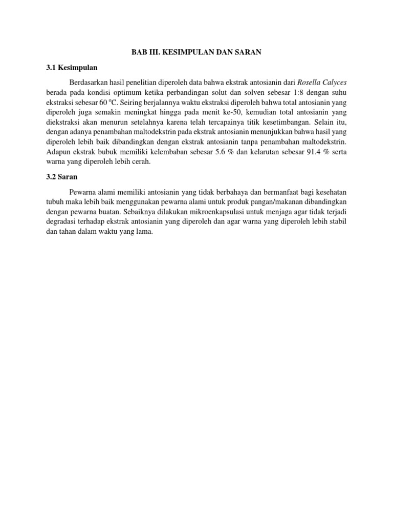 KESIMPULAN | PDF | Kesehatan Holistik | Sains & Matematika