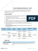 1819 Level C Final Exam Schedule and Study List Final T3 Updated