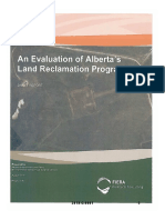 Draft Report: An Evaluation of Alberta's Land Reclamation Program