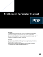 Synthesizer Parameter Manual
