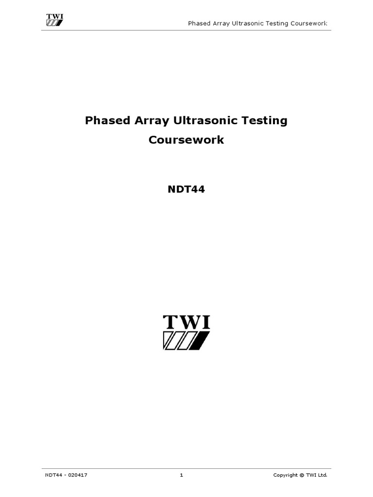 2.PAUT Coursework | PDF | Angular Resolution | Hertz