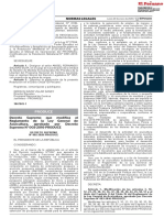 Decreto Supremo Que Modifica El Reglamento de La Ley General de Acuicultura