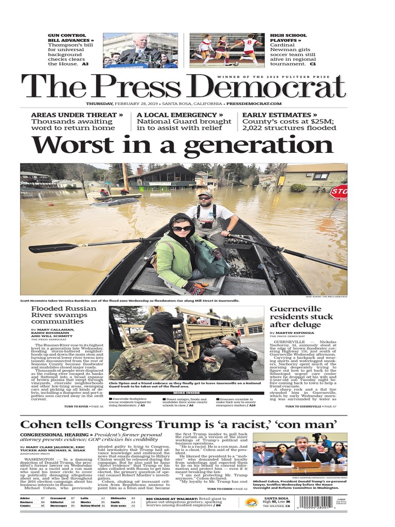 2019.02.28 Press Democrat PDF Donald Trump American Government image