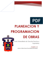 PLANEACION Y PROGRAMACION DE OBRAS Resum