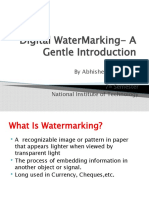 Digital Watermarking- A Gentle Introduction