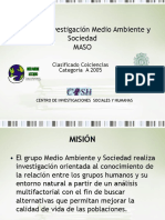 Grupo de Investigacion - Medio Ambiente y Sociedad - 061006