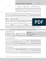 Formulario Creacion Acreedor