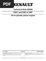 1.2 L Renault D4F I4 Engine Manual