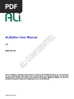 ALiEditor User Manual