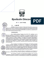 R.D N 247-2017-TP-DE - Guía Técnica para Organismos Ejecutores de Obra PDF