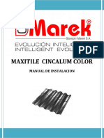Manual MAXITILE CINCALUM COLOR Ed