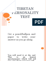 Tibetan Personality Test