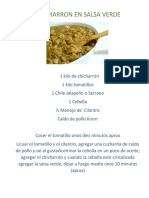 Receta Chicharron en Salsa Verde