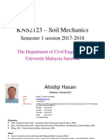 KNS2123 - Soil Mechanics Syllabus