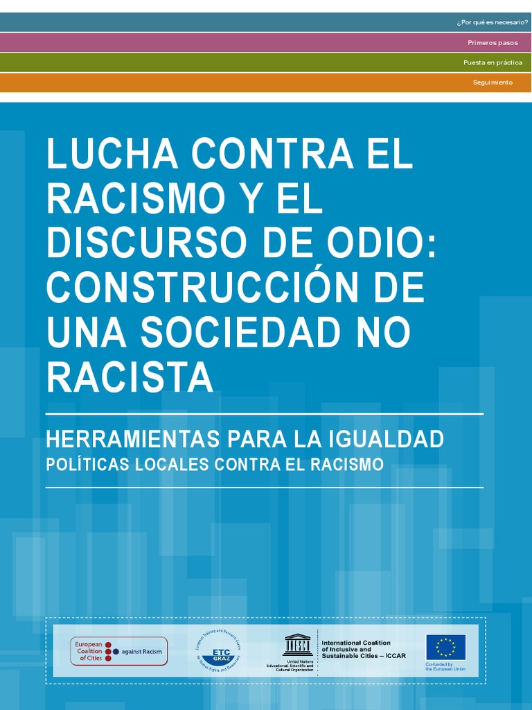 Combate al Racismo y Discurso de Odio | PDF | Igualdad social | Racismo