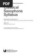 Classical Saxophone Syllabus 2019