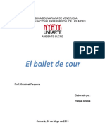 Trabajo Sobre El Ballet de Corte Raquel Anzola 2019