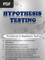 Additional Hypothesis Testing