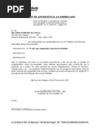 Advertencia Por Falta Injustificada