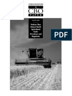CBO PAPER EXAMINES DISTORTIONS IN WORLD AGRICULTURAL TRADE