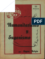 Eugen Relgis - Humanitarismo y Eugenesia