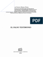El Falso Testimonio Luis Gustavo Moreno Rivera 2014 PDF