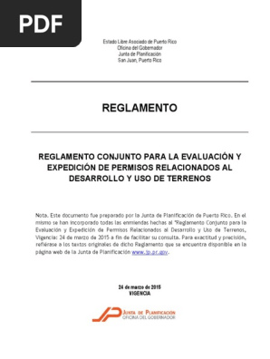 Reglamento Conjunto 24 Mar 2015 Para Busqueda Pdf Pdf Puerto Rico Conceptos Legales