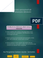 Proses Manufaktur & Kemasan Sediaan 2019