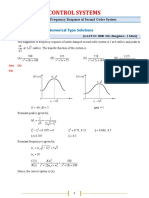 Frequency Response of Second Order Systems