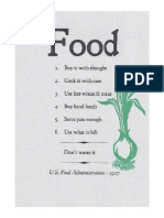 Food US Food Administration 1917